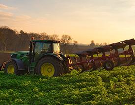 tractor in field